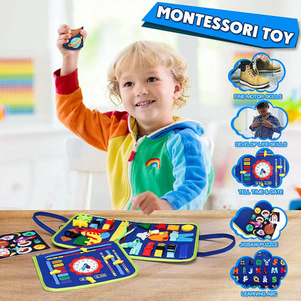 Montessori Sensory Busy Board for Toddlers