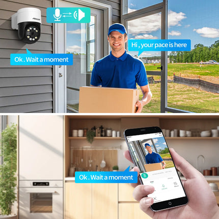 8MP 4K Outdoor PTZ Security Camera