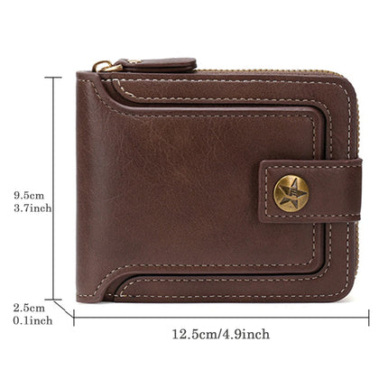 Vintage Trifold PU Wallet