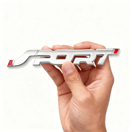 3D Chrome Car Emblem Sticker
