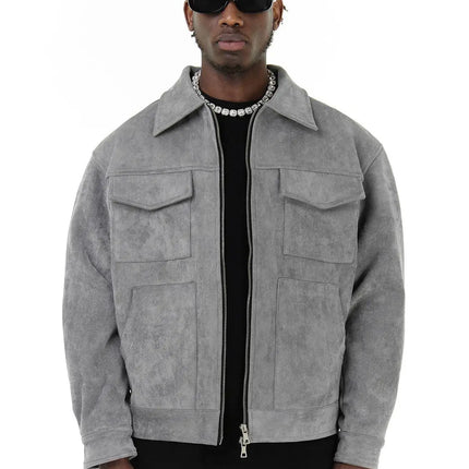 Men's Suede Windbreaker