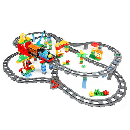 Large Building Block Train Set