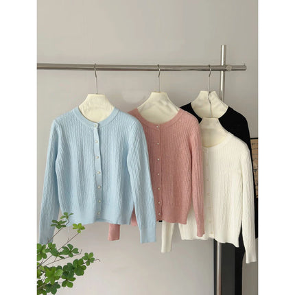 Women's Long Sleeve Knitted Cardigan