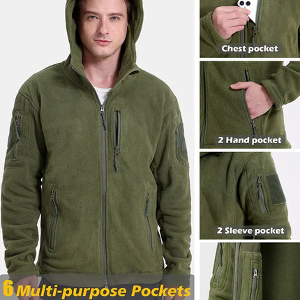 Men’s Warm Fleece Multi-Pocket Jacket