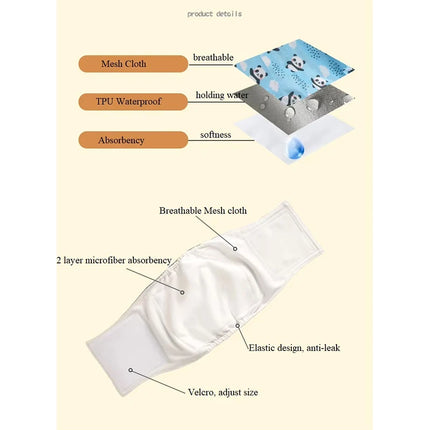Washable Male Dog Diapers