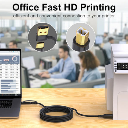 10FT Printer USB Cable