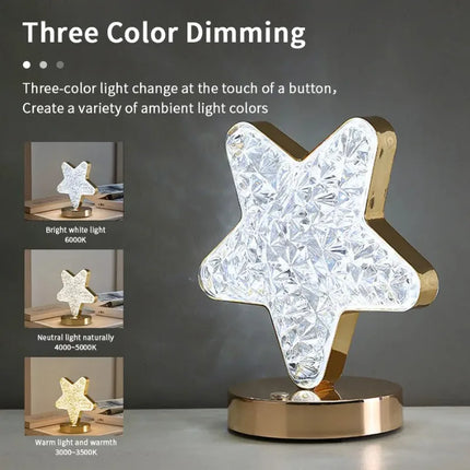 LED Moon Crystal Night Light