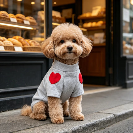 Teddy Heart Pet Sweater