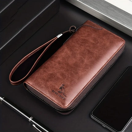 Long RFID Zipper Wallet