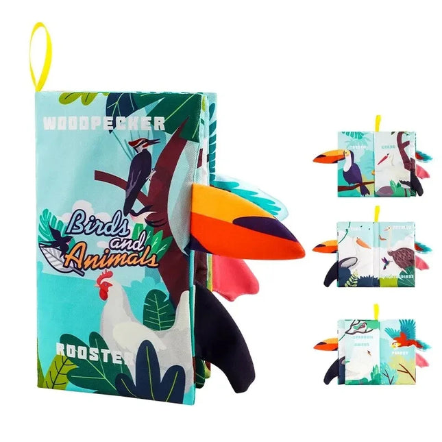 Baby Touch and Feel Sensory Soft Book for Infants