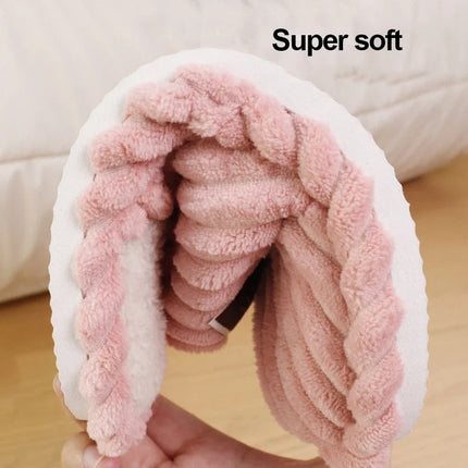 Warm Corduroy Winter Slippers