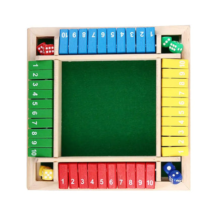 Wooden Arithmetic Dice Game