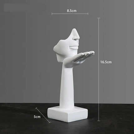 Abstract Resin Mask Figurine