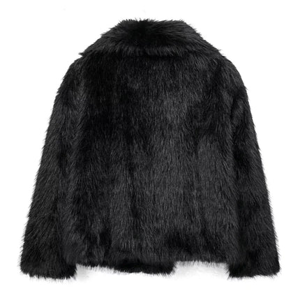 Women's Fluffy Faux Fur Coat