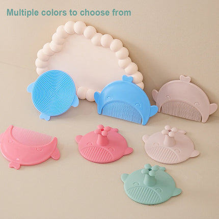 Baby Silicone Scalp Massage Brush Set