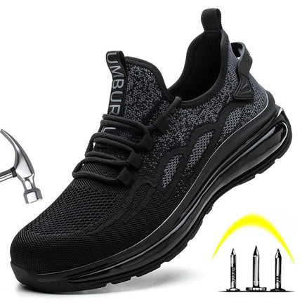 Grey Safety Toe Work Shoes