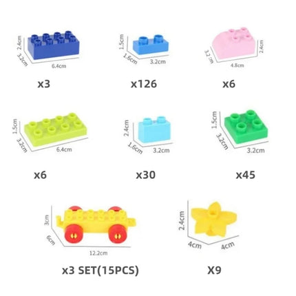 240-Piece Construction Building Block Set