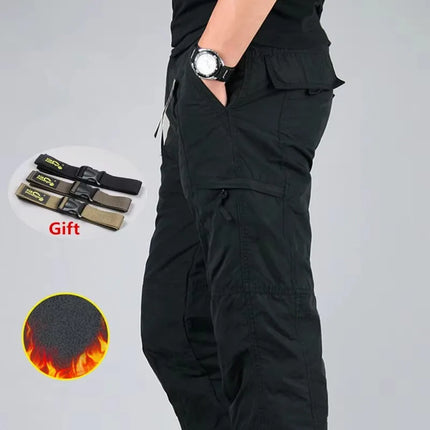 Men’s Fleece Cargo Jogger Pants