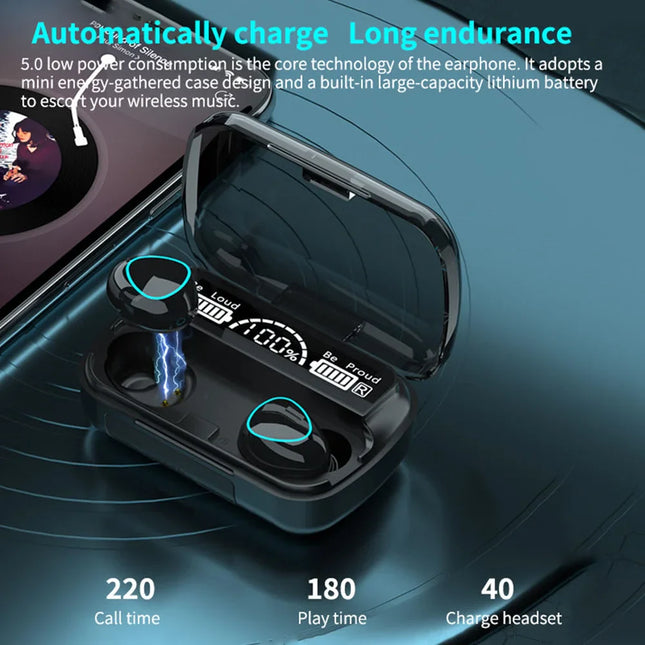NNEOBA Wireless Earbuds High Quality Stereo Earphones