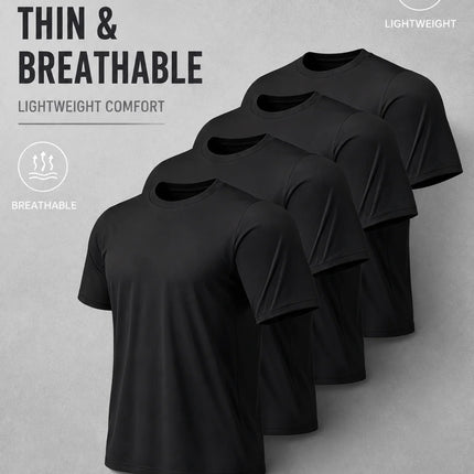 4-Pack Basic Short Sleeve T-Shirts