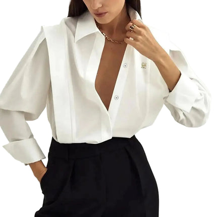 Long-Sleeve Loose-Fit Shirt