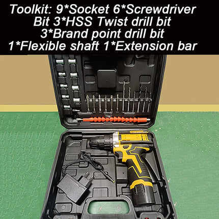 Cordless Electric Drill Set