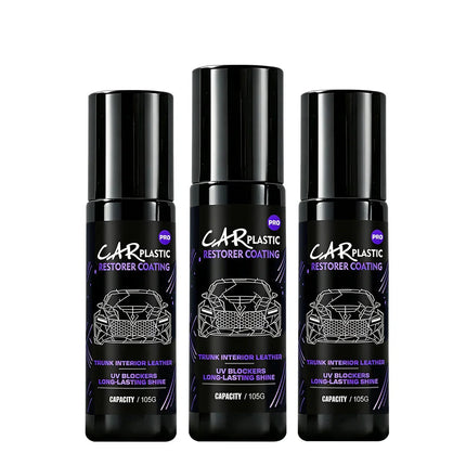 Car Plastic Restorer & Black Gloss