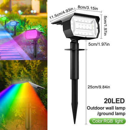 Solar LED Landscape Spotlight