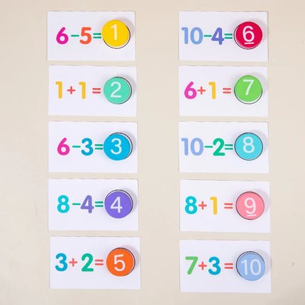 Montessori Math Card Matching Game for Kids