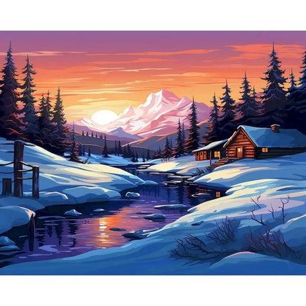 Winter Snow Scene Jigsaw Puzzle