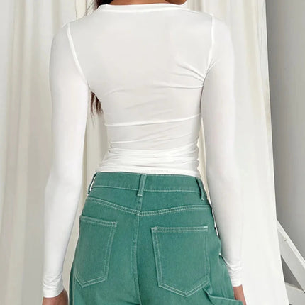 Women's Slim-Fit Knitted T-Shirt