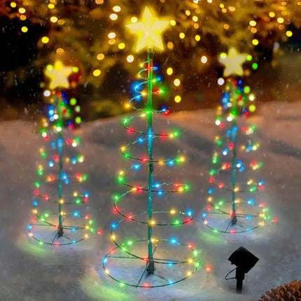 Solar Christmas Tree Garden Lights