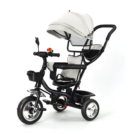 Adjustable Baby Tricycle with Push Bar