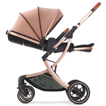 High-Landscape Reversible Baby Stroller