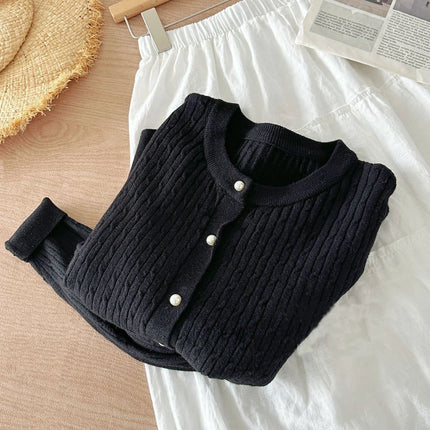 Women's Long Sleeve Knitted Cardigan