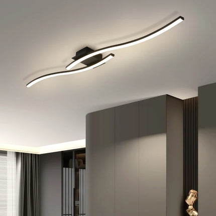 Modern Black LED Ceiling Lamp