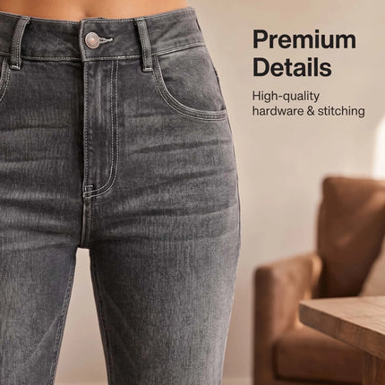 Vintage Washed Flare Jeans