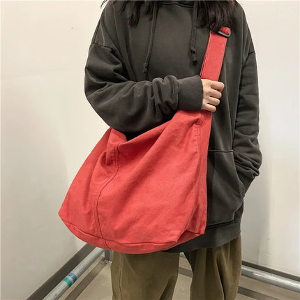 Large Canvas Shoulder Bag