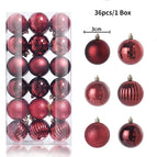 36pcs Deep Red / 3cm
