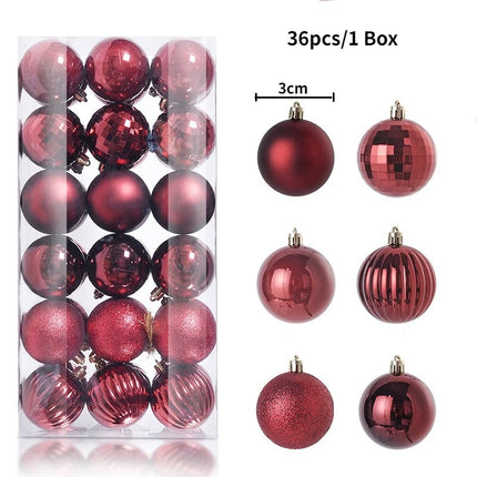 Christmas Tree Baubles Ornament Set