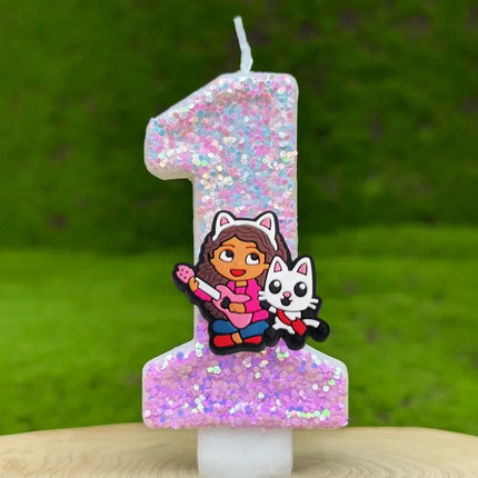 Cartoon Number Birthday Candles