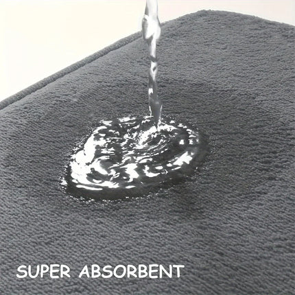 Thick Flannel Absorbent Bathroom Mat