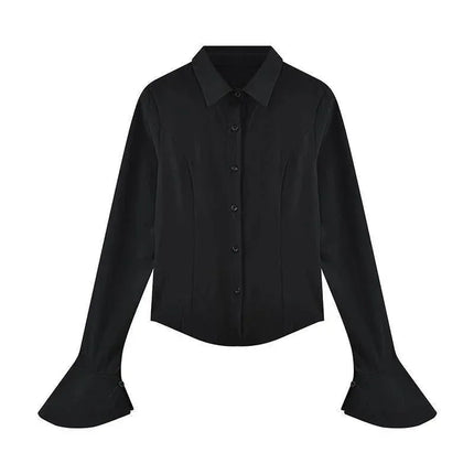 Women's Slim-Fit Flared Sleeve Blouse