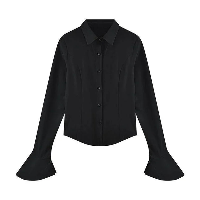 Women's Slim-Fit Flared Sleeve Blouse