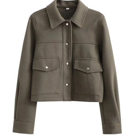 Women's Button-Up Casual Jacket