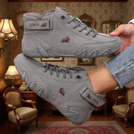 Women's Leather High-Top Shoes