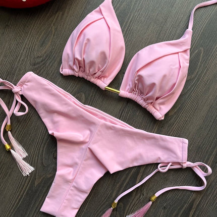 Triangle Push-Up Bikini Set