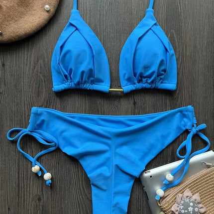 Folded Triangle Bikini Set