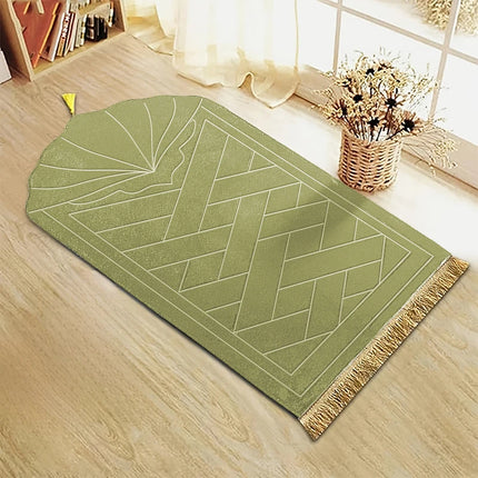 Thick Sponge Prayer Mat with Tassels