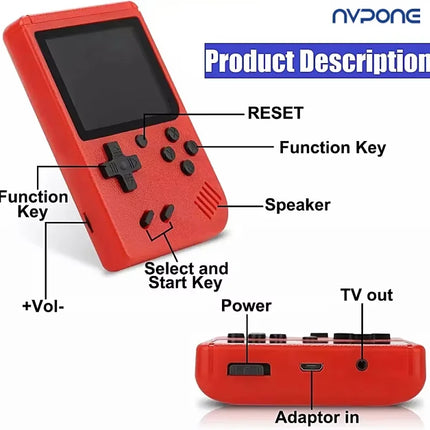 Portable Retro Mini Game Console